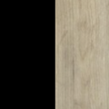 Дуб крафт серый / Черный
