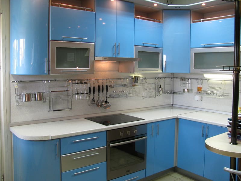 Голубые кухни, фото1