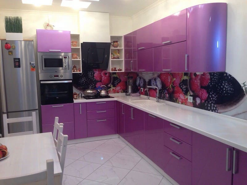 Фиолетовые кухни, фото1