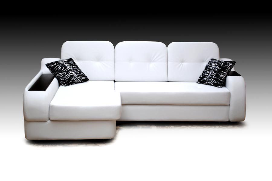 Кутові білі дивани, фото1